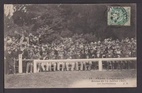 Ansichtskarte Paris Frankreich Longchamps Revue 1907 Reims