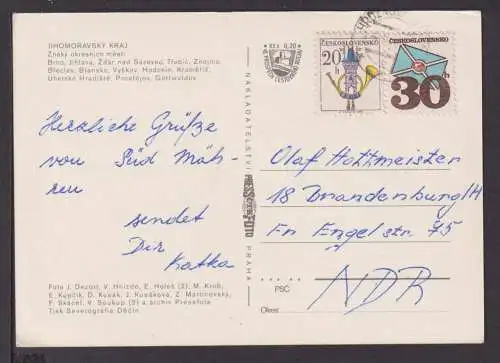 Ansichtskarte Jihomoravsky Kraj Tschechien Brandenburg