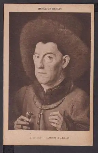 Ansichtskarte Künstler J. van Eyck L Homme a L Oeillet