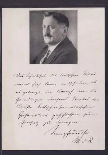 Ansichtskarte Politiker Wilhelm Simpfendörfer