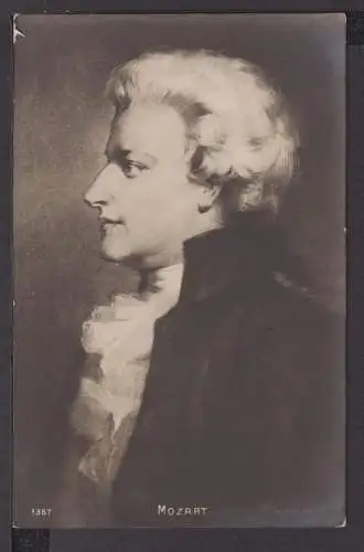 Ansichtskarte Künstler Mozart 1909 Meerane Sachsen