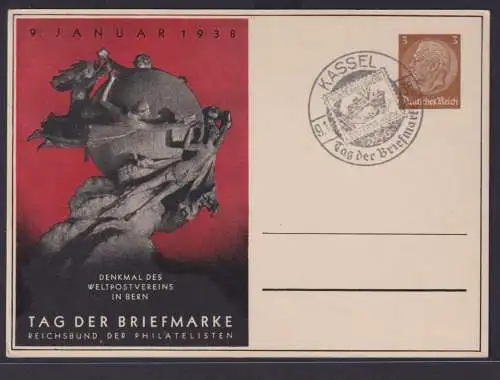 Kassel Deutsches Reich Privatganzsache Philatelie Hindenburg Tag der Briefmarke