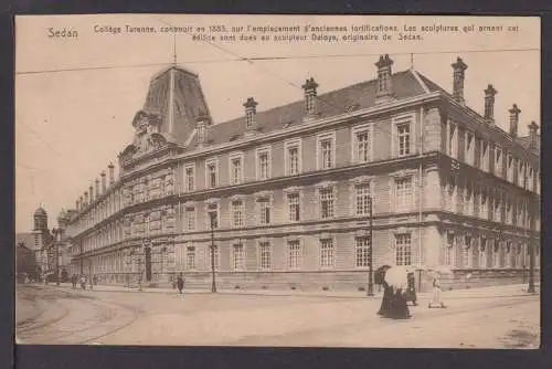 Ansichtskarte Sedan Frankreich College Turenne 1918 Feldpost Maichingen