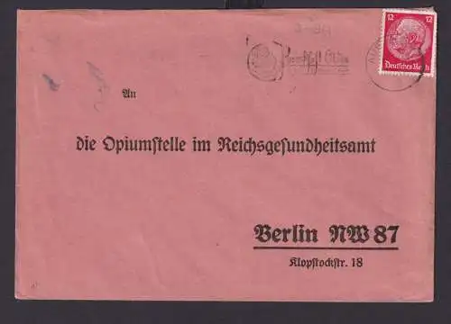 Aue Sachsen Deutsches Reich Drittes Reich Briefe SST n. Berlin 30.06.1936