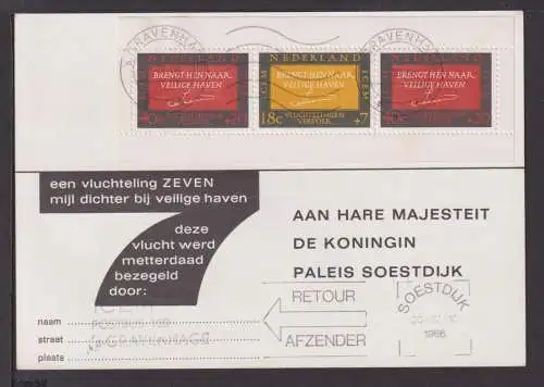 Briefmarken Niederlande Europa Brief Block 1966 Flüchtlings Transport