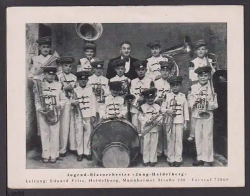 Ansichtskarte Heidelberg Baden-Württemberg Jugend Blasorchester Jung Heidelberg