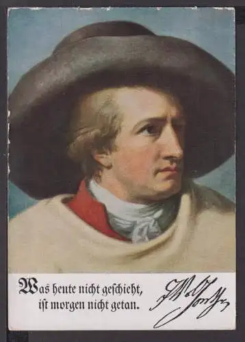 Ansichtskarte Künstler Johann Wolfgang von Goethe Dichter