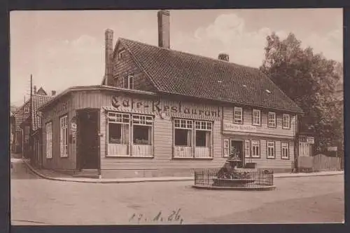 Ansichtskarte Lautenthal a Harz Cafe Scherger 1926