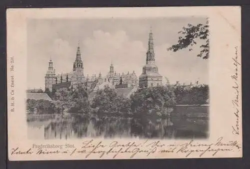 Ansichtskarte Kopenhagen Dänemark Frederiksborg 1903 Nortorf Schleswig-Holstein