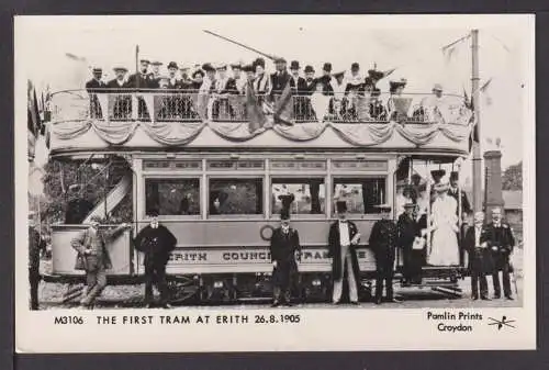 Ansichtskarte Erith London Großbritannien Erste Straßenbahn 1905