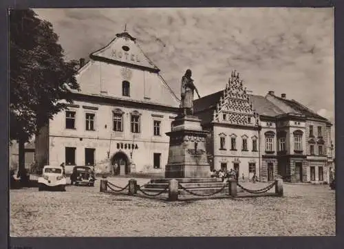 Ansichtskarte Tabor Tschechien Auto Oldtimer