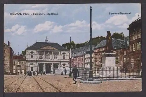 Ansichtskarte Sedan Frankreich Platz Turenne 1917 Feldpost Mönchweiler