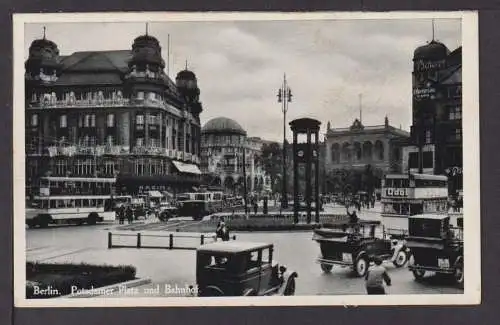 Auto Oldtimer Ansichtskarte Berlin Potsdamer Platz und Bahnhof 1939