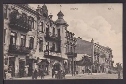 Ansichtskarte Mlawa Rynek 1915 Berlin Wilmersdorf Kaiserl Deutsche Feldpost