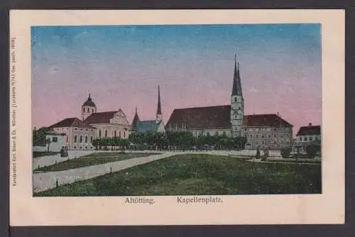 Ansichtskarte Altötting Bayern Kapellenplatz 1911 Ginzing