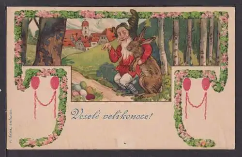 Ansichtskarte Glückwunsch Ostern Tschechien