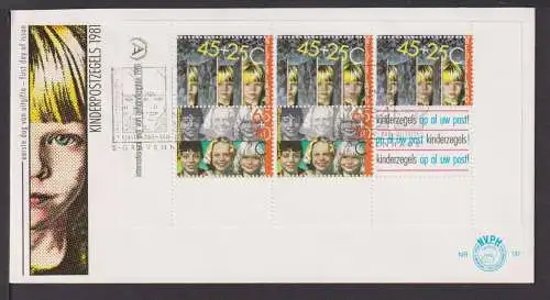 Briefmarken Niederlande Europa Brief Block 1981 Kinderpostzegels