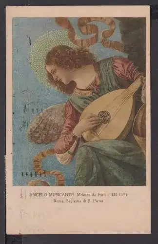 Musik Ansichtskarte Künstlerkarte Melozzo da Forli Brescia Italien Olten Schweiz