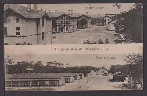 Ansichtskarte Oberhofen Elsass Frankreich Truppenübungsplatz 1918