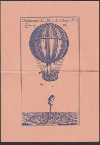 Berlin Luftpost Deutscher Kinderdorf Sonder Ballonflug Lorch Württemberg inter.