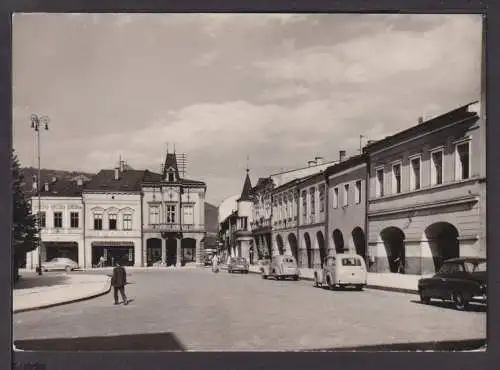 Ansichtskarte Zilina Slowakei Auto Oldtimer