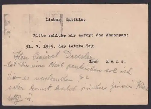 Ostmark Österreich Ganzsache Hindenburg Deutsches Reich Nachgebühr Portomarke