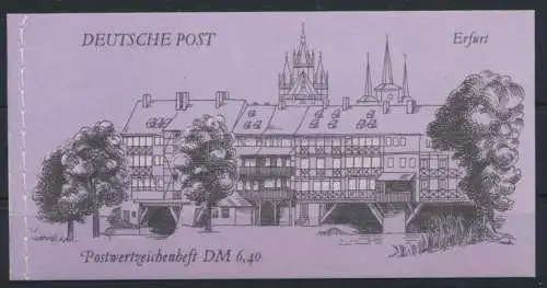 DDR Markenheftchen MH 10 Bauwerke + Denkmäler Luxus Ersttag Berlin 02.10.1990