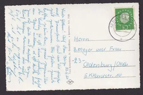 Ansichtskarte St. Goar Rhein Rheinland Pfalz Versch. Ansichten n. Oldenburg
