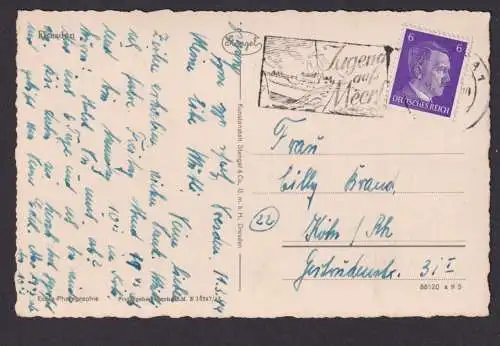 Dresden Sachsen Deutsches Reich Ansichtskarte Propaganda SST Jugend aufs Meer n.