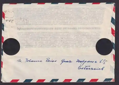 Flugpost 11 Ballonpost Air Mail gute Österreich Privatganzsache Graz via Golling