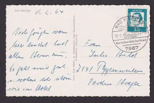 Ansichtskarte Bad Waldsee Baden Württemberg Kirche Religion n. Poppenweiler