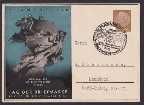 Deutsches Reich Privatganzsache Philatelie Tag der Briefmarke Reichsbund der