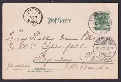 Jugendstil Ansichtskarte Porträt Graf Haeseler Litho Künstlerkarte sign.