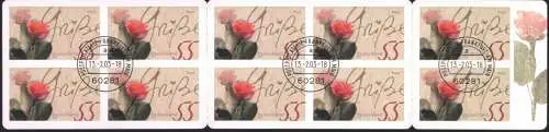 Bund Markenheftchen MH 51 a Rosengruß 2003 Ersttagsstempel FRANKFURT