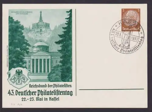Deutsches Reich Privatganzsache Hindenburg Philatelie Kassel Philatelistentag