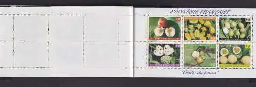 Frankreich Französisch Polynesien Kolonien Markenheftchen 788-799 Früchte Luxus