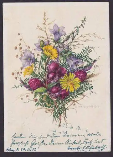 DDR Brief EF 295 Philatelie Tag der Briefmarke Künstler Ansichtskarte Blumen