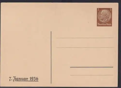 Deutsches Reich Brief Privatganzsache Philatelie Tag der Briefmarke Hindenburg
