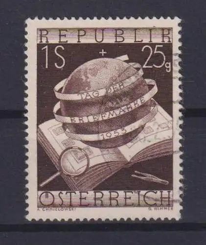 Österreich 995 Philatelie Tag der Briefmarke Luxus gestempelt 1952 KatWert 8,00