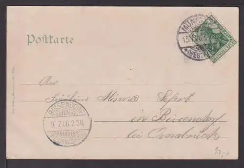 Ansichtskarte Münster NRW 1906 Schützenhof Bissendorf bei Osnabrück