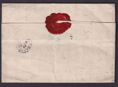 Bahnpost Altdeutschland Preussen K2 Leschnitz Vorphila Brief kpl. incl. Inhalt