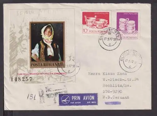 Briefmarken Rumänien Europa Brief Block 1987 75.Todestag N. Grigorescu