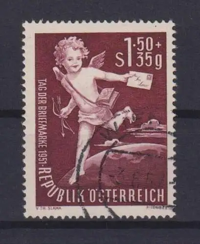Österreich 972 Philatelie Tag der Briefmarke Luxus gestempelt 1952 KatWert 25,00