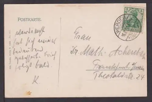 Ansichtskarte Werder Havel Brandenburg 1906 Frankfurt Hessen