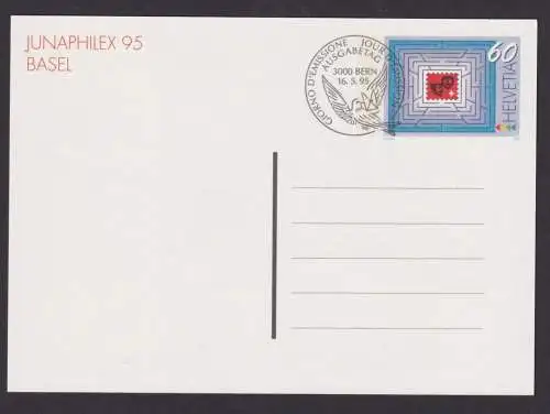 Basel Schweiz Postkarte Ganzsache Philatelie Anlass Nationale Briefmarken