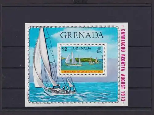 Grenada Übersee Block Briefmarken Carriacou Regatta 1953 Luxus postfrisch