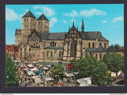 Ansichtskarte Münster Westfalen Dom Kirche Markt