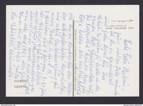 Ansichtskarte Münster Westfalen Dom Kirche Markt