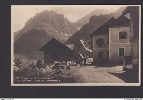 Ansichtskarte Plöckengebiet Villach Österreich Gastronomie Ederwirt Kellerwand