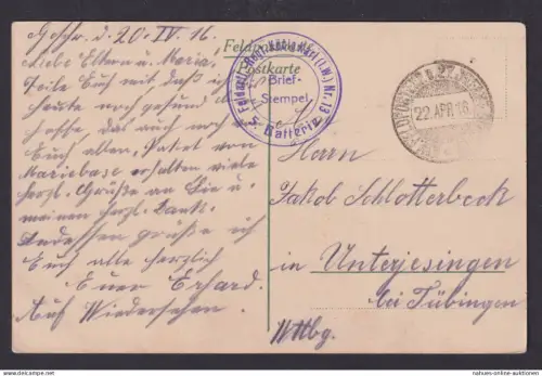 Ansichtskarte Feldpost Stenay Frankreich Zerstörte Häuser im I.Weltkrieg n.